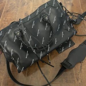 Small balenciaga logo city bag for SALE